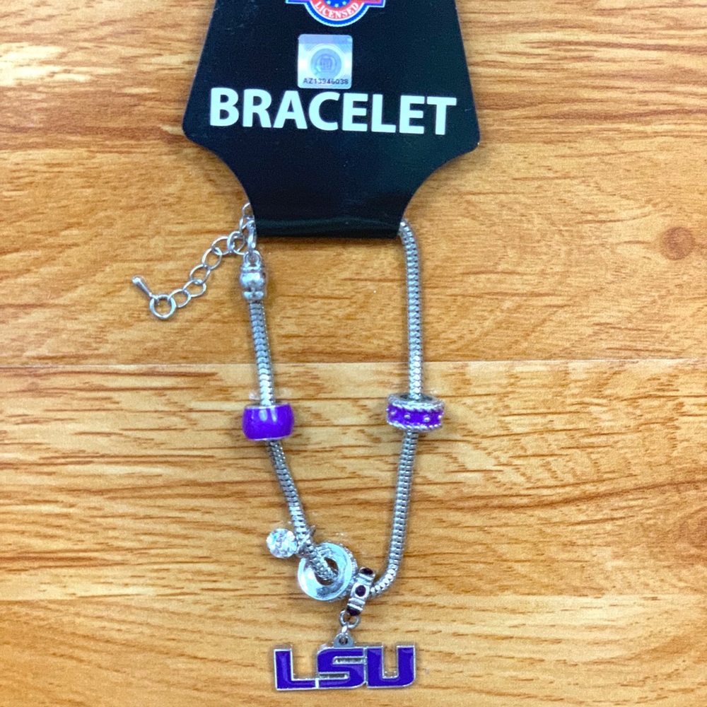 LSU Tigers Bracelet Licensed Stainless Steel